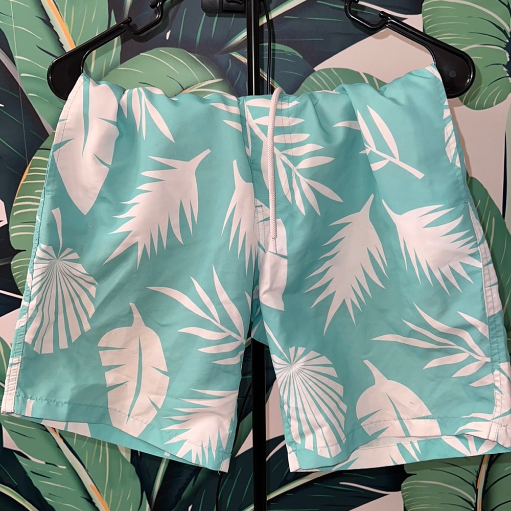 Forever 21 Palm leaves swim trunks
